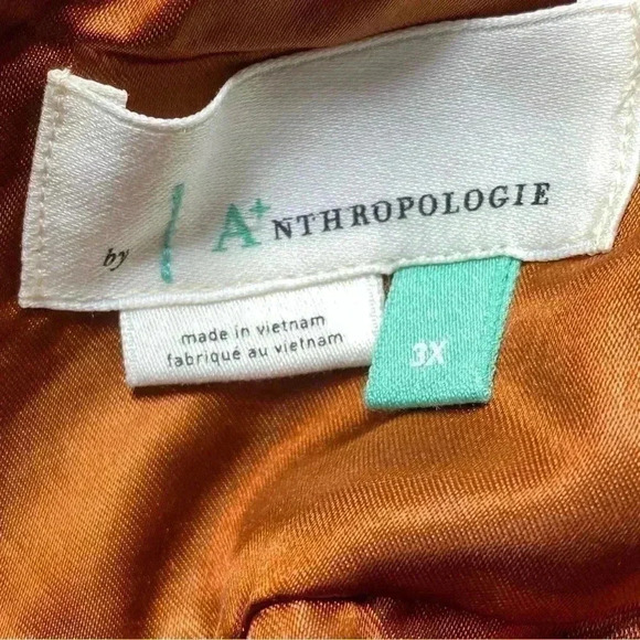 Anthropologie round neck teddy bomber zip up jacket size 3X plus size coat - Picture 6 of 7